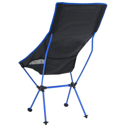 Sedia Da Campeggio Pieghevole Pvc E Acciaio Nero