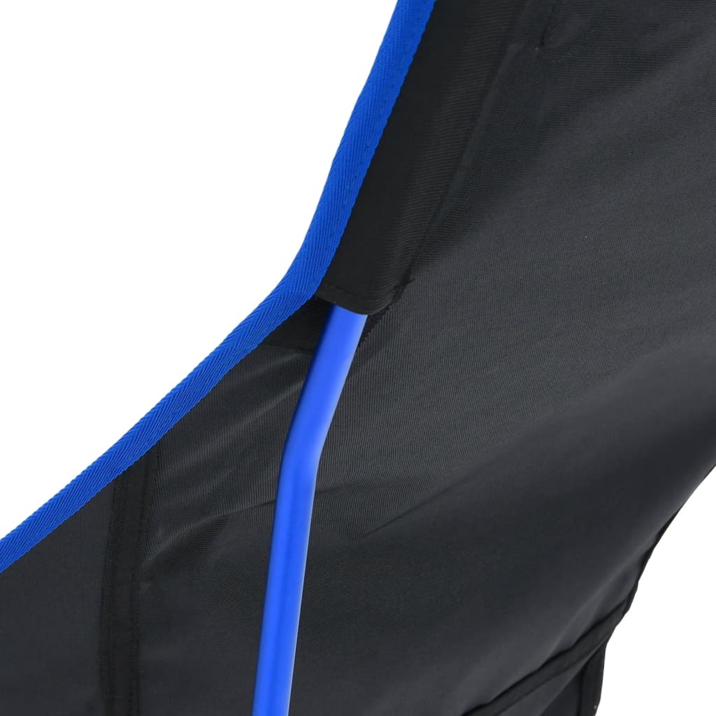 Sedia Da Campeggio Pieghevole Pvc E Acciaio Nero