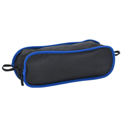 Sedia Da Campeggio Pieghevole Pvc E Acciaio Nero