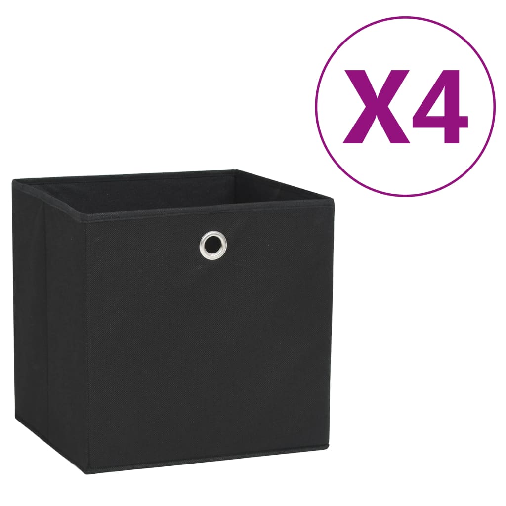 Contenitori Con Coperchi 4 Pz 28X28X28 Cm Viola