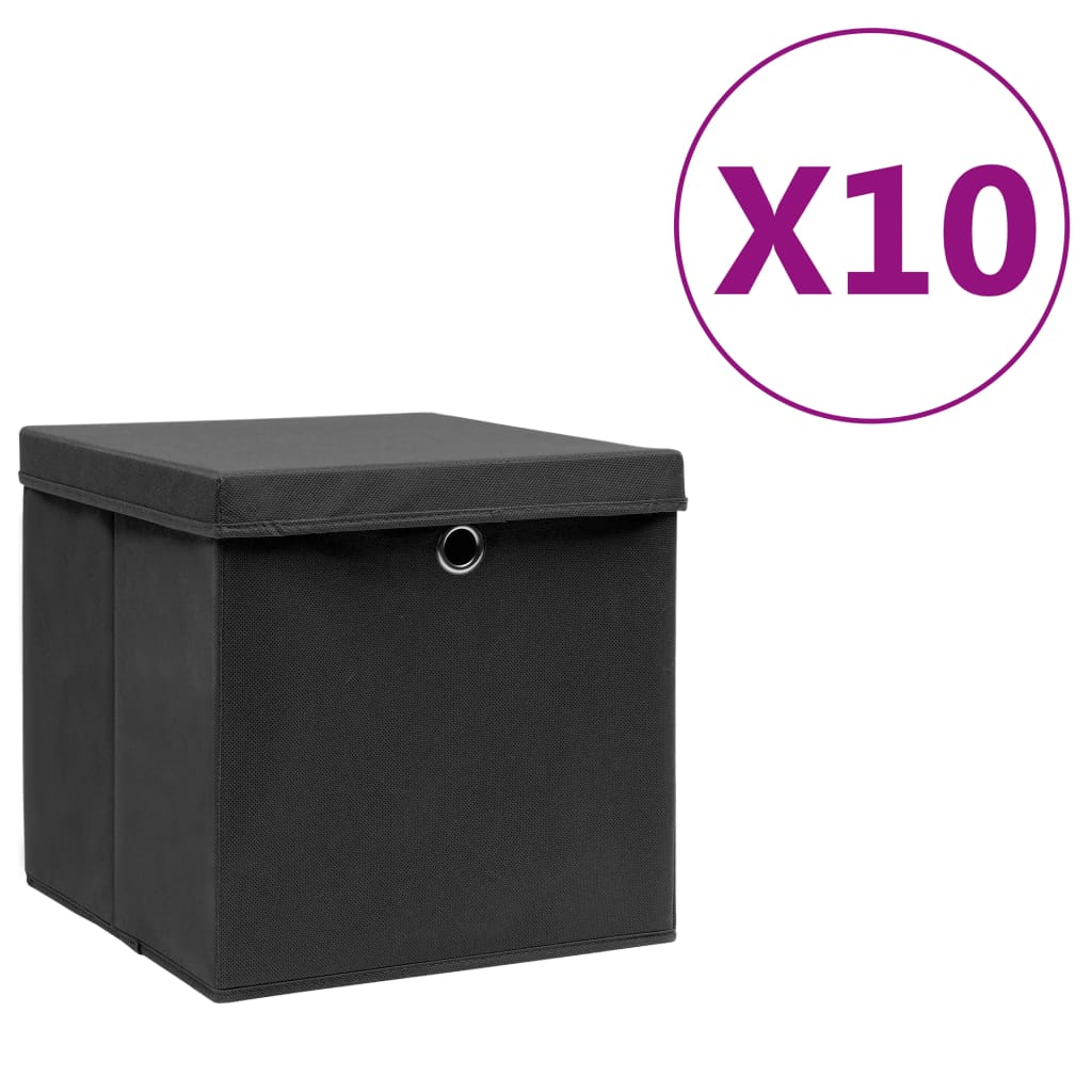 Contenitori Con Coperchi 4 Pz 28X28X28 Cm Viola