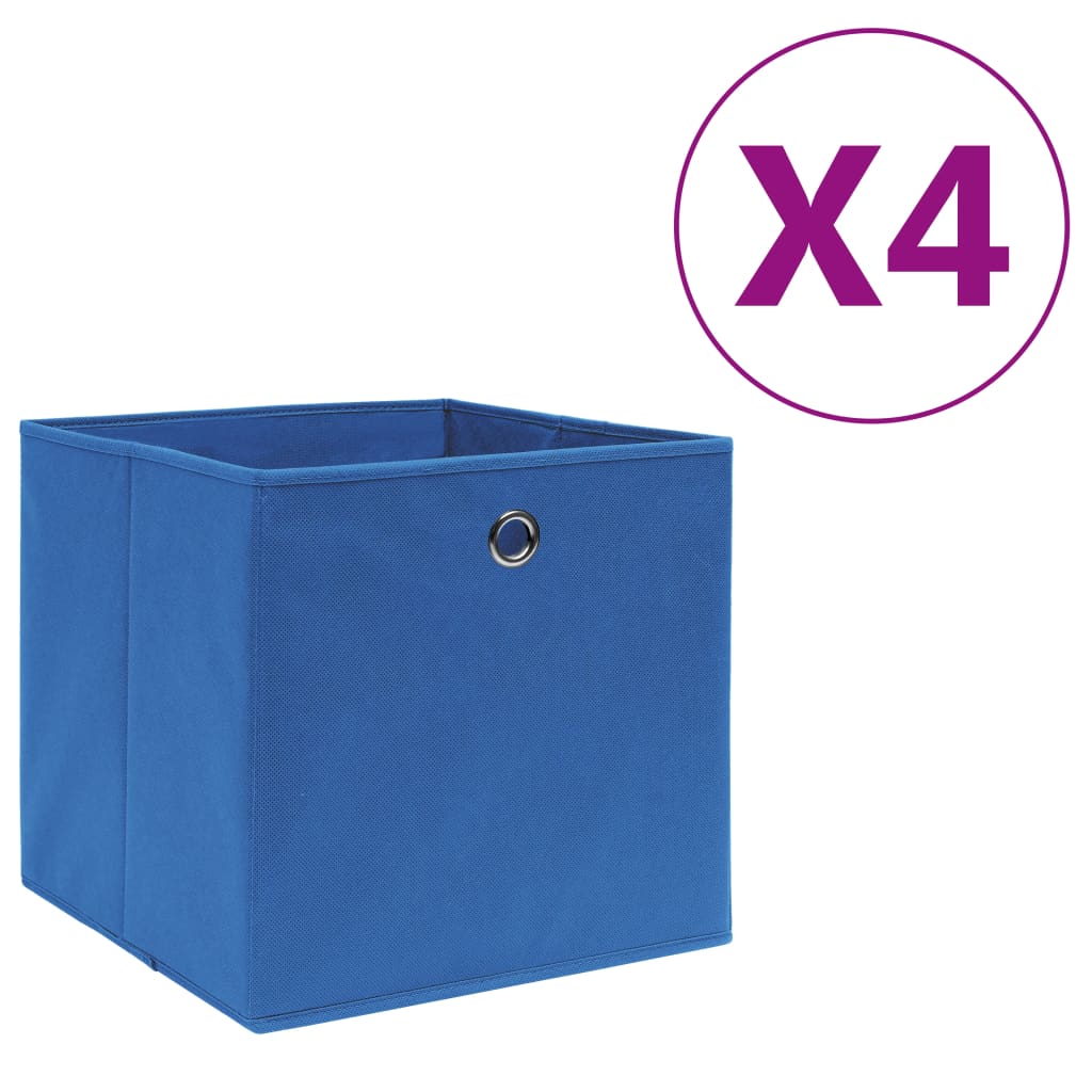Contenitori Con Coperchi 4 Pz 28X28X28 Cm Viola