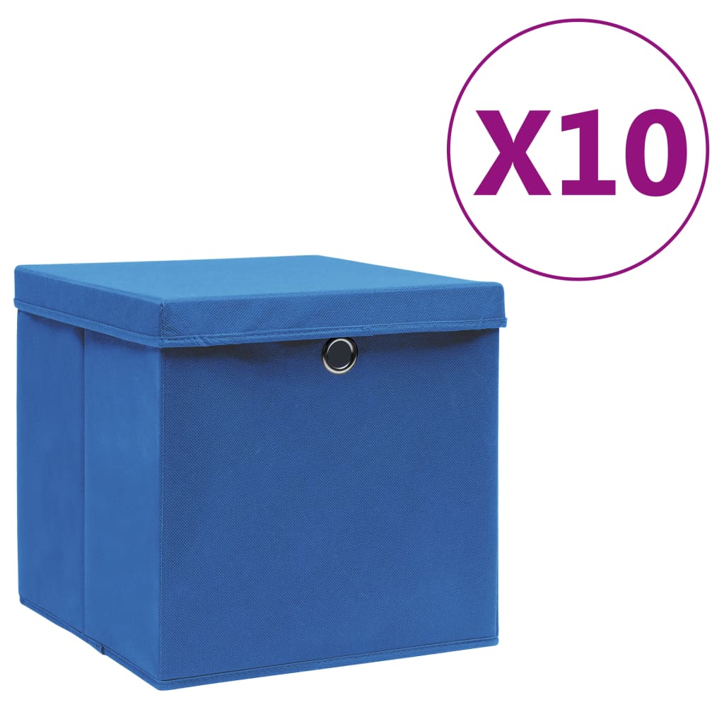 Contenitori Con Coperchi 4 Pz 28X28X28 Cm Viola