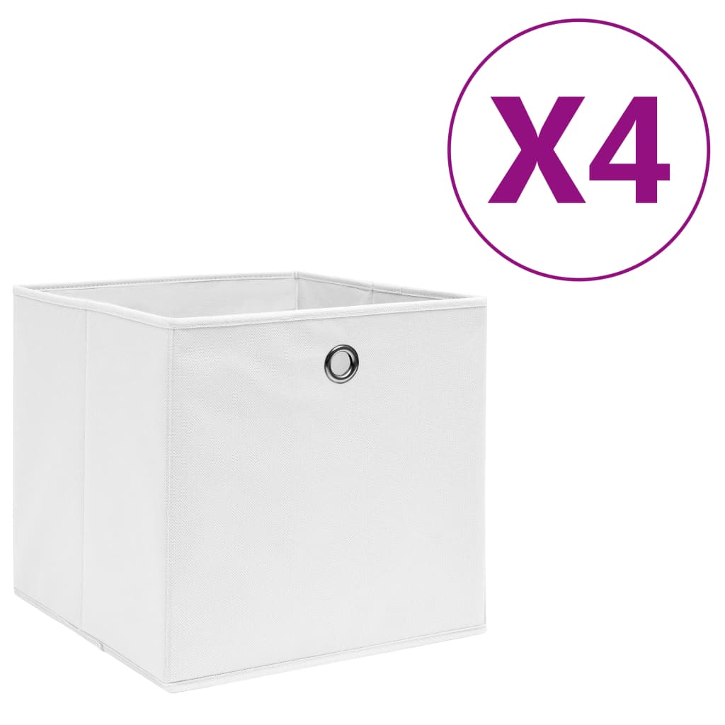 Contenitori Con Coperchi 4 Pz 28X28X28 Cm Viola