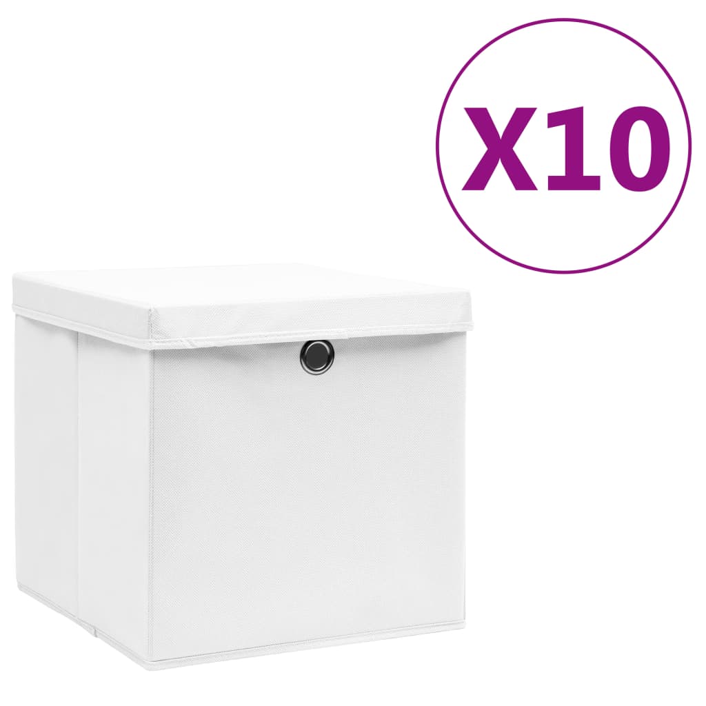 Contenitori Con Coperchi 4 Pz 28X28X28 Cm Viola