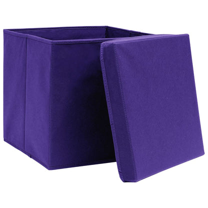 Contenitori Con Coperchi 4 Pz 28X28X28 Cm Viola