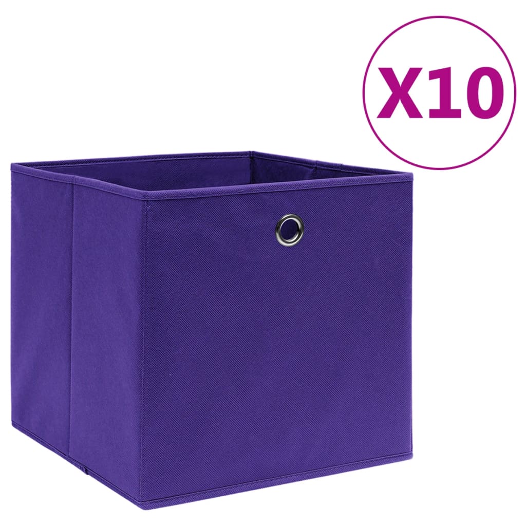 Contenitori Con Coperchi 4 Pz 28X28X28 Cm Viola