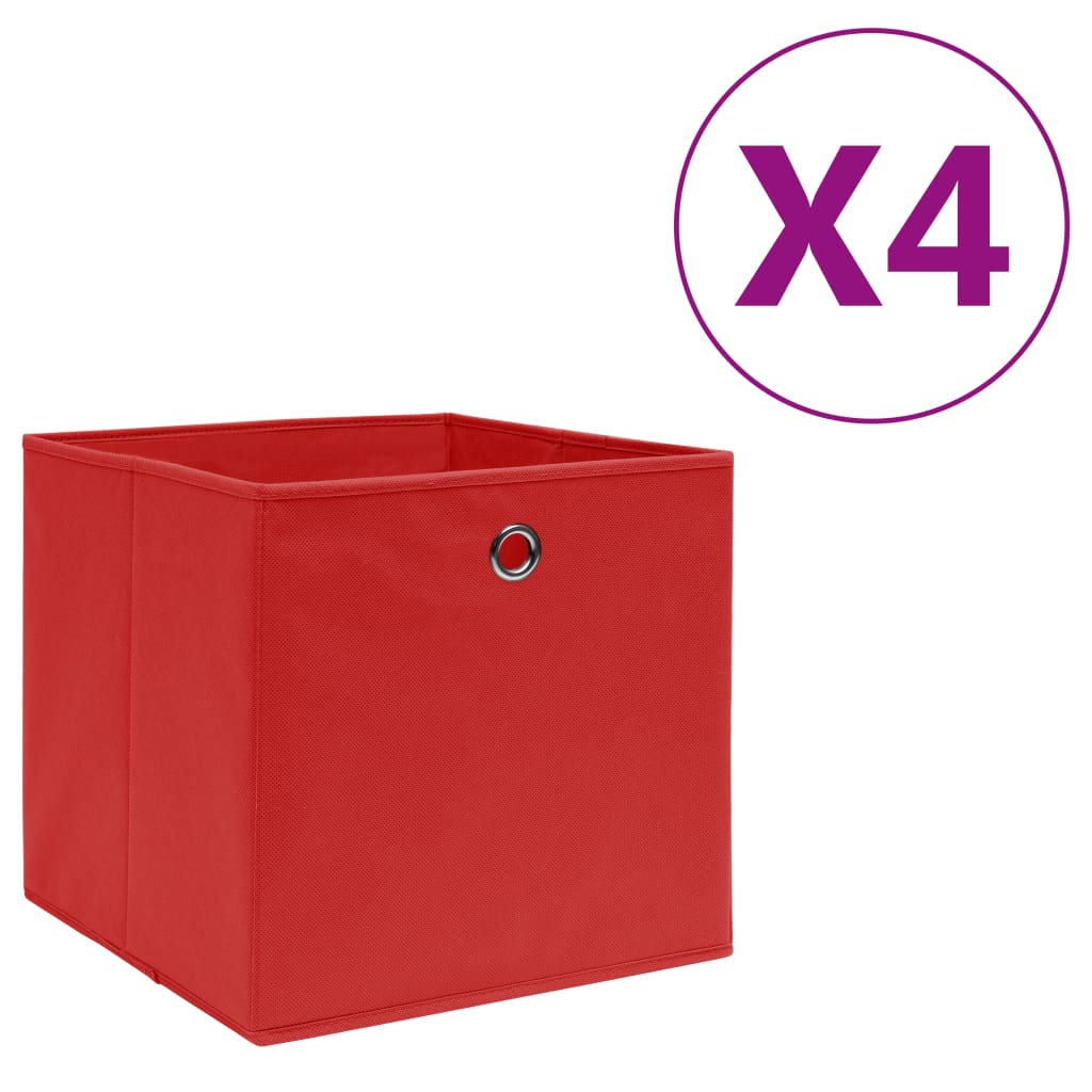 Contenitori Con Coperchi 4 Pz 28X28X28 Cm Viola