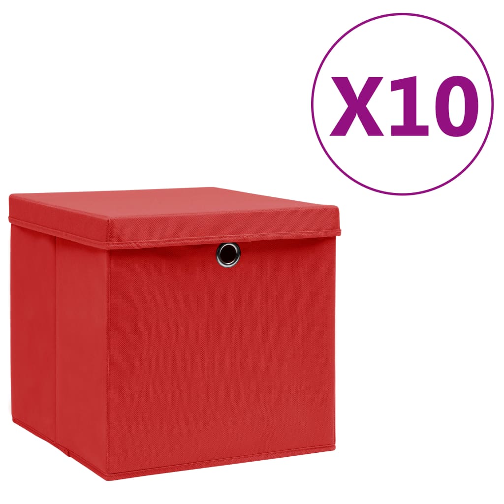 Contenitori Con Coperchi 4 Pz 28X28X28 Cm Viola