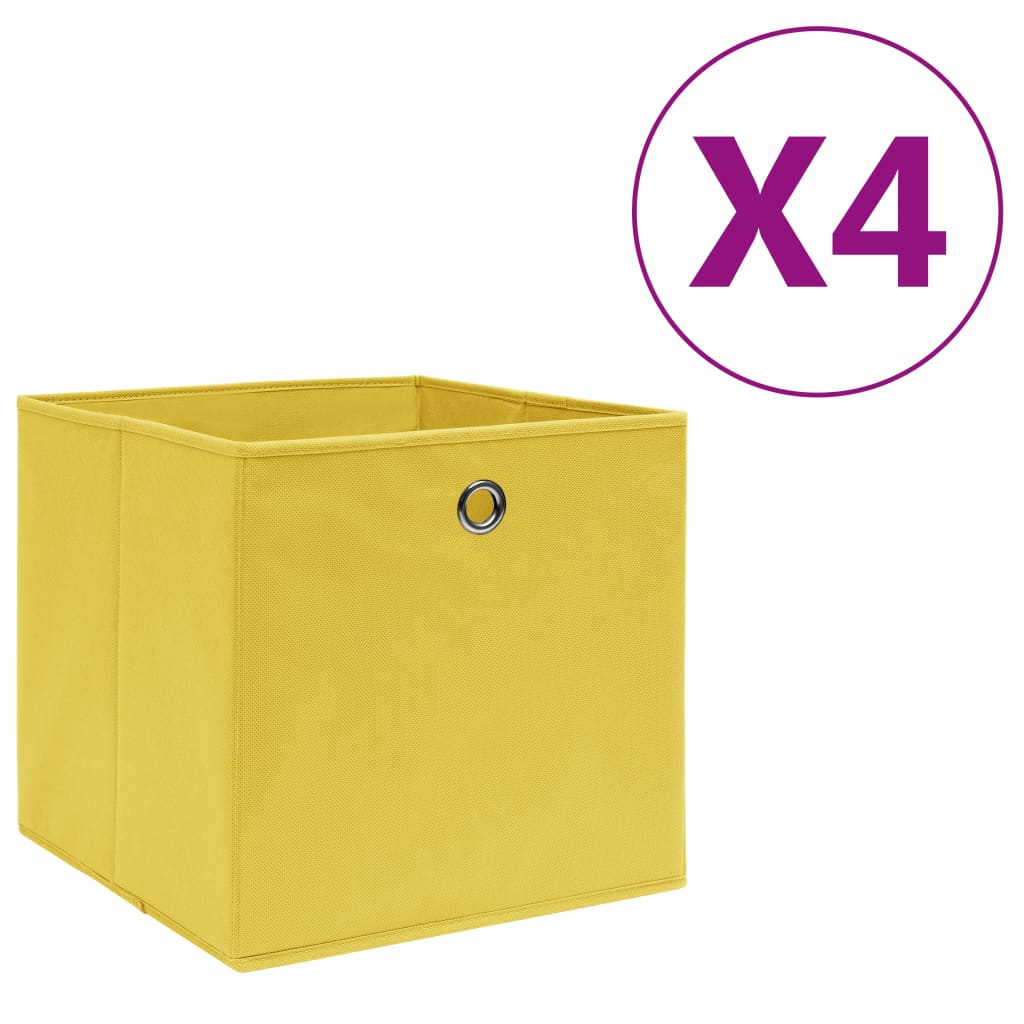 Contenitori Con Coperchi 4 Pz 28X28X28 Cm Viola