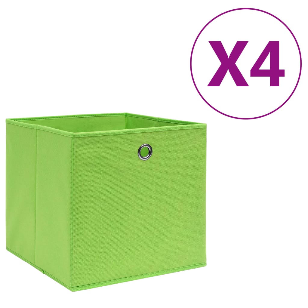 Contenitori Con Coperchi 4 Pz 28X28X28 Cm Viola