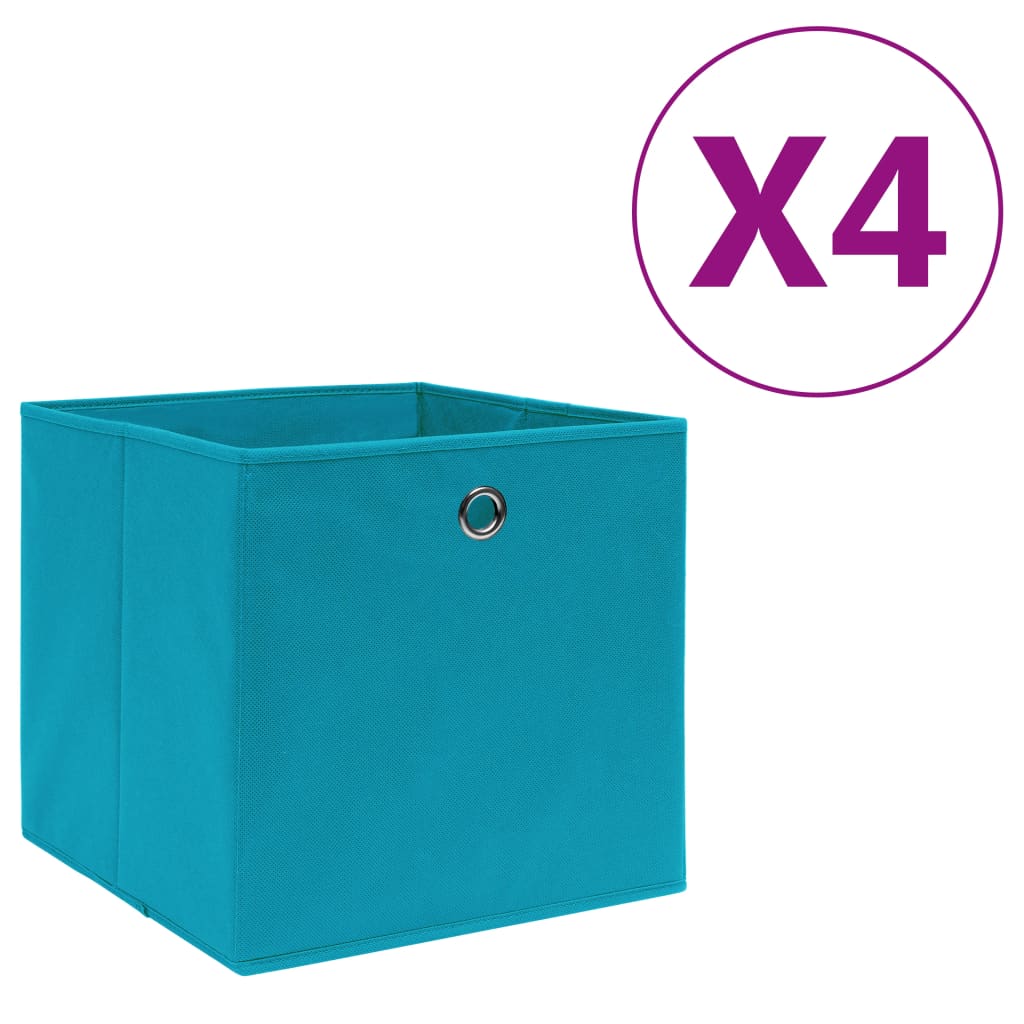 Contenitori Con Coperchi 4 Pz 28X28X28 Cm Viola