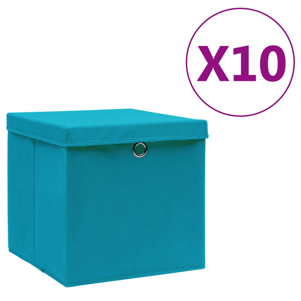 Contenitori Con Coperchi 4 Pz 28X28X28 Cm Viola
