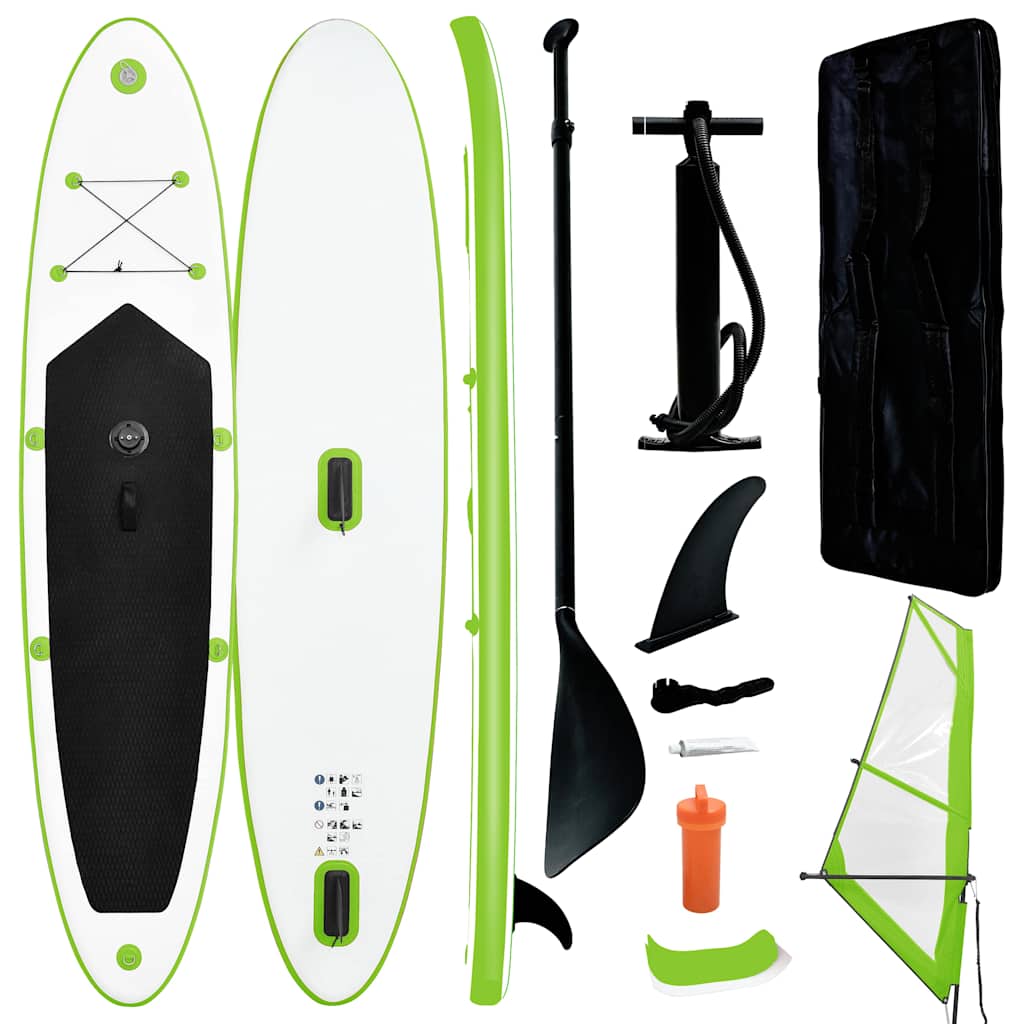 Set Tavola Gonfiabile Da Sup Con Vela E Bianco