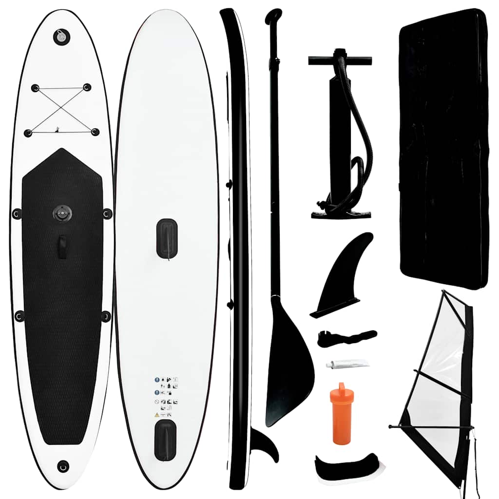 Set Tavola Gonfiabile Da Sup Con Vela E Bianco