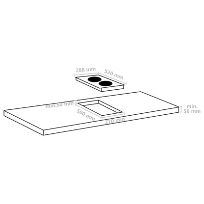 Piano Cottura Induzione Flexizone 2 Zone Controlli Touch 3500W