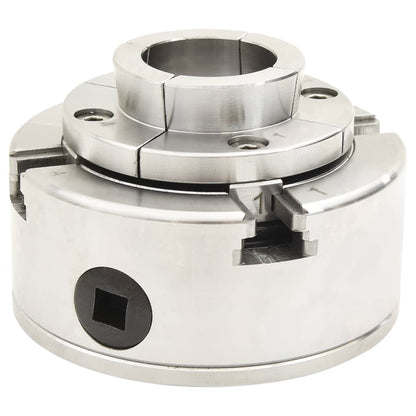 Mandrino Per Legno A 4 Griffe M33 In Acciaio Argento 96 Mm