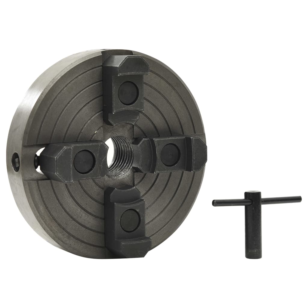 Mandrino Per Legno A 4 Griffe M33 In Acciaio Nero 150X63 Mm