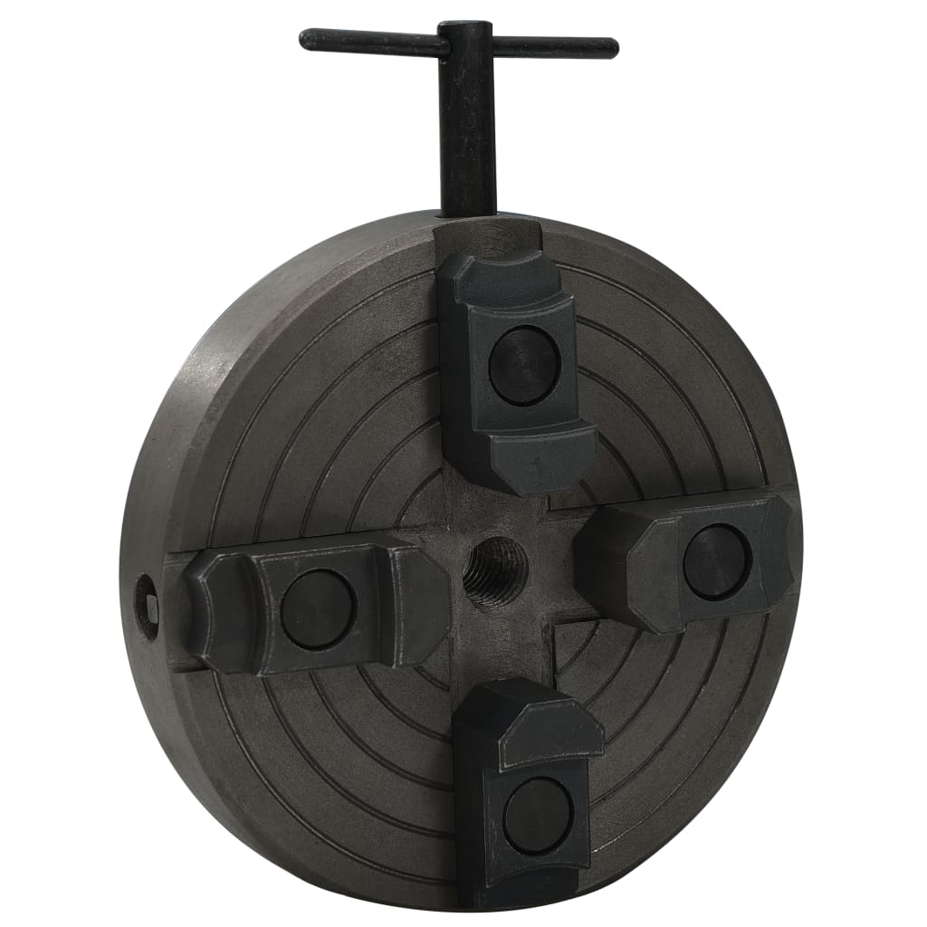 Mandrino In Legno A 4 Ganasce M18 In Acciaio Nero 150X63 Mm