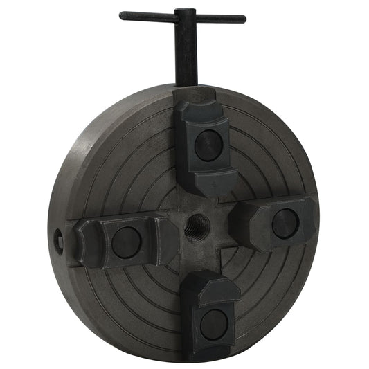 Mandrino In Legno A 4 Ganasce M18 In Acciaio Nero 150X63 Mm