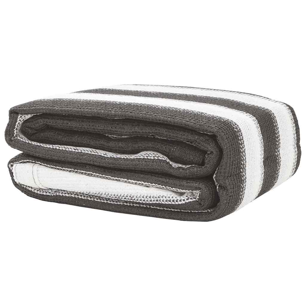 Tappeto Da Tenda Antracite E Bianco