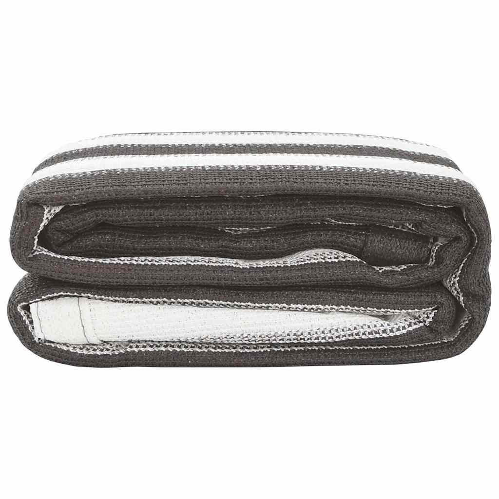 Tappeto Da Tenda Antracite E Bianco
