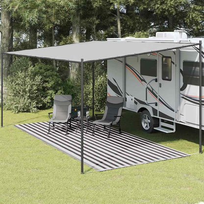 Tappeto Da Tenda Antracite E Bianco
