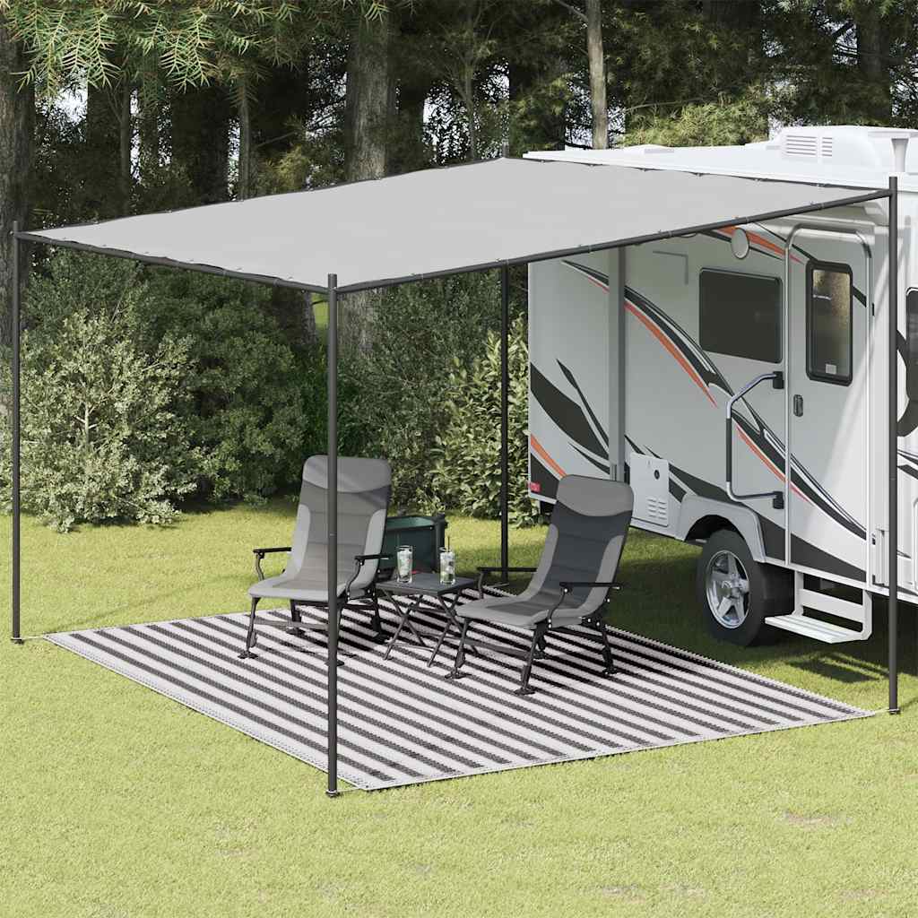 Tappeto Da Tenda Antracite E Bianco