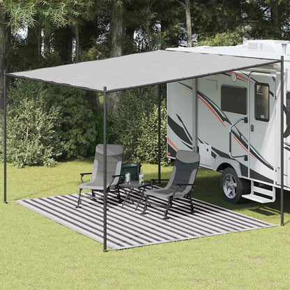 Tappeto Da Tenda Antracite E Bianco