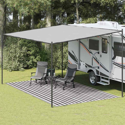 Tappeto Da Tenda Antracite E Bianco