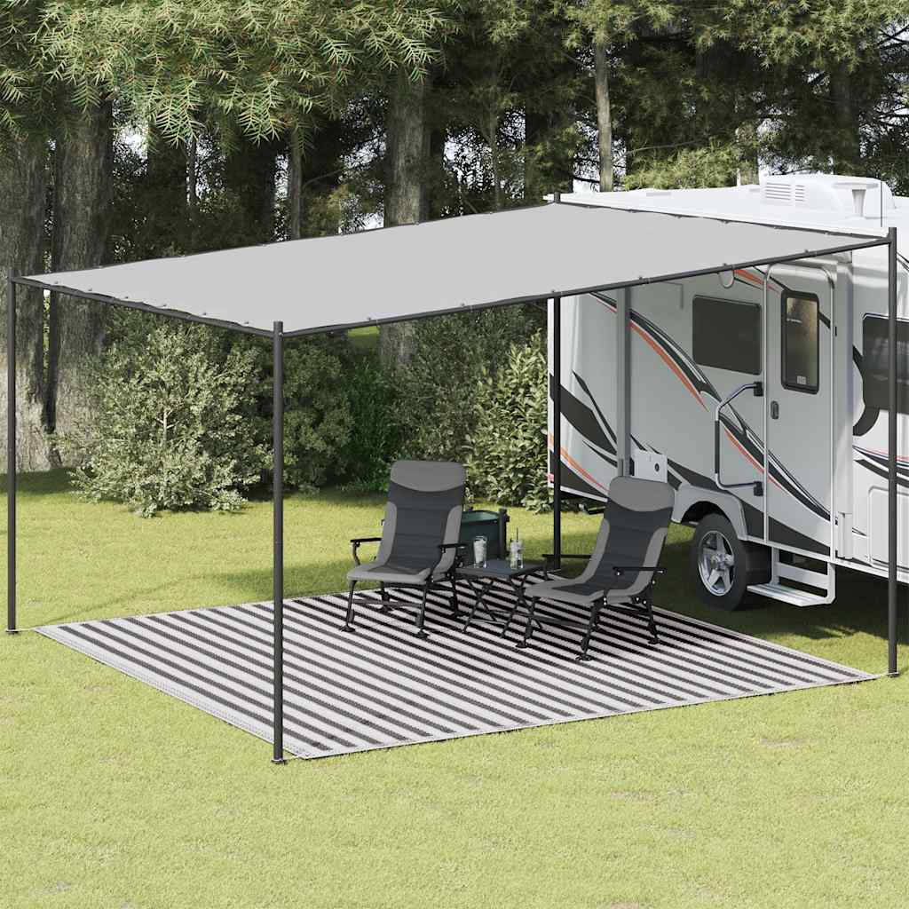 Tappeto Da Tenda Antracite E Bianco