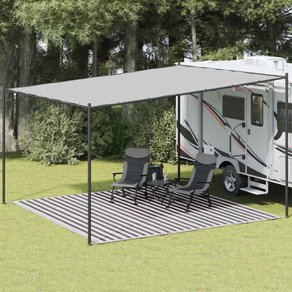 Tappeto Da Tenda Antracite E Bianco