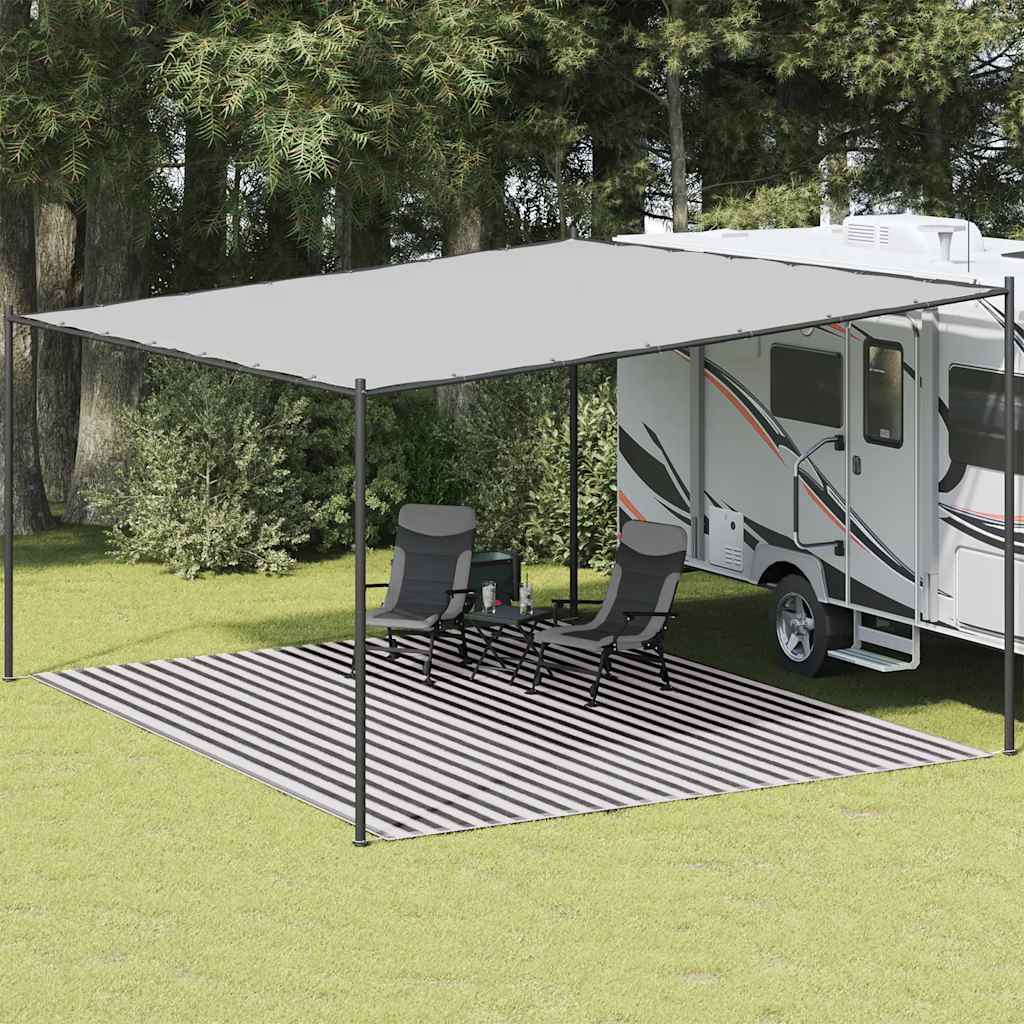 Tappeto Da Tenda Antracite E Bianco