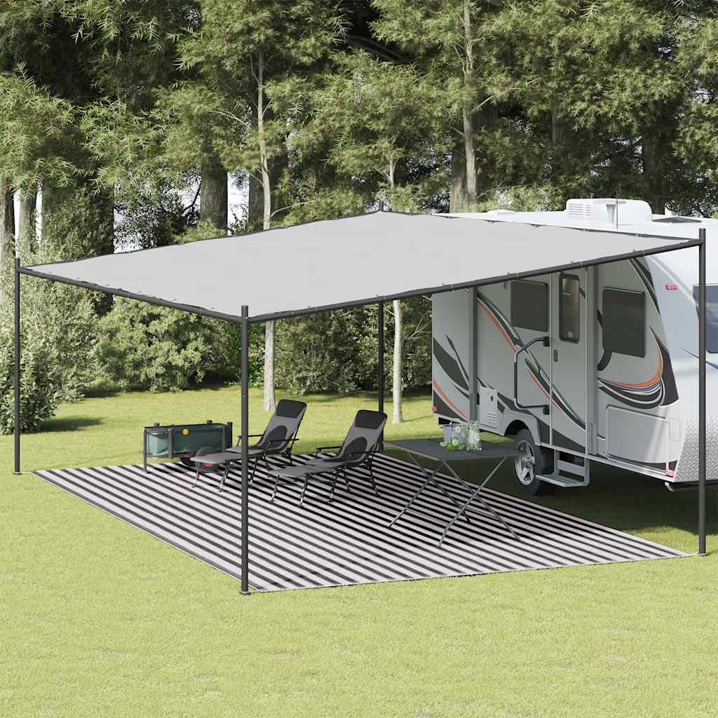 Tappeto Da Tenda Antracite E Bianco