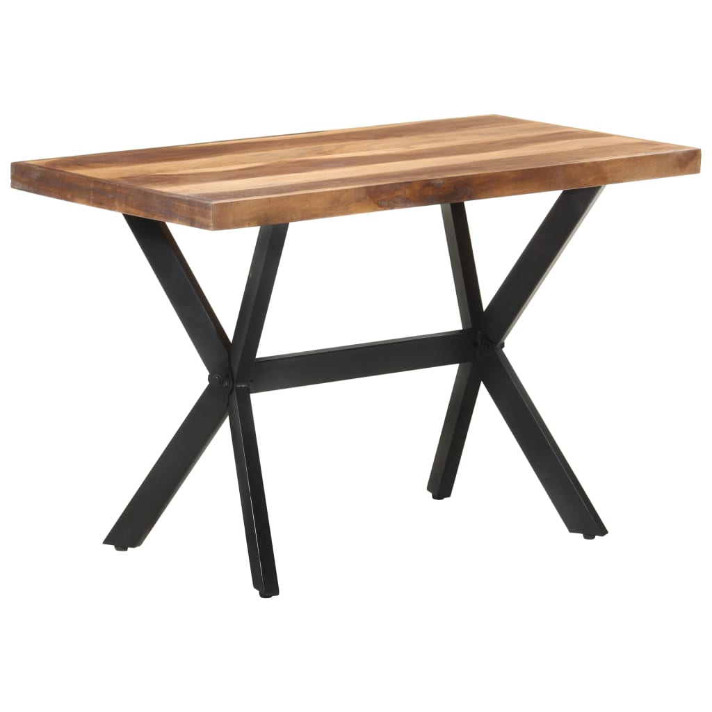 Tavolo Da Pranzo Legno Massello Con Finitura Ambra