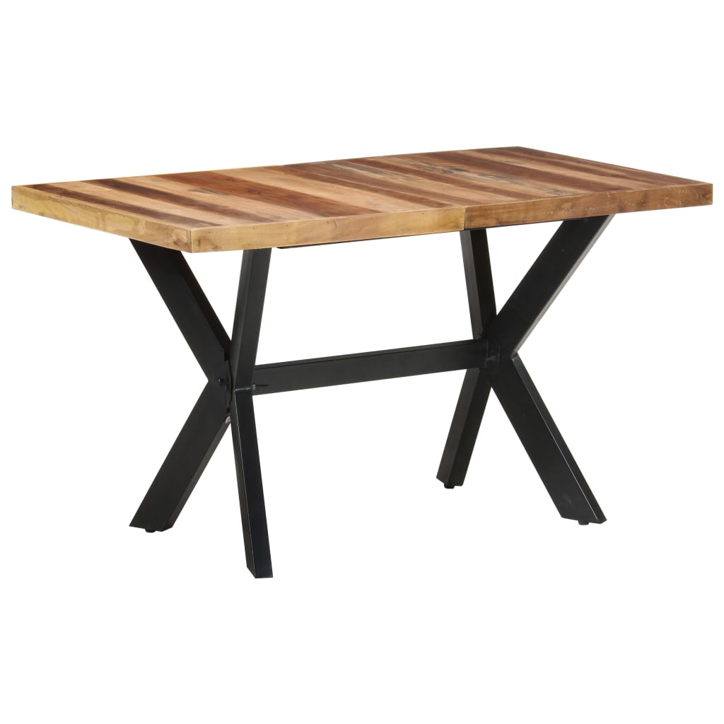 Tavolo Da Pranzo Legno Massello Con Finitura Ambra