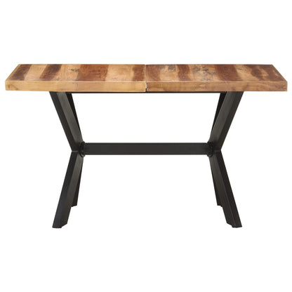 Tavolo Da Pranzo Legno Massello Con Finitura Ambra