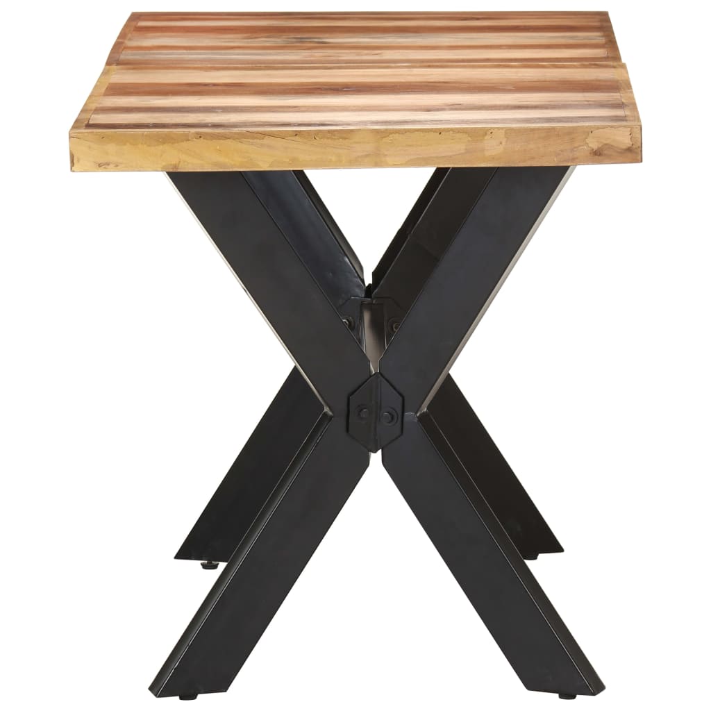 Tavolo Da Pranzo Legno Massello Con Finitura Ambra