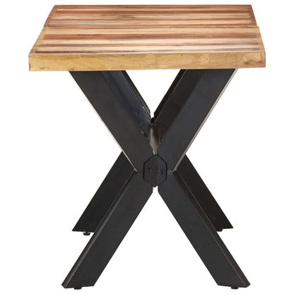 Tavolo Da Pranzo Legno Massello Con Finitura Ambra