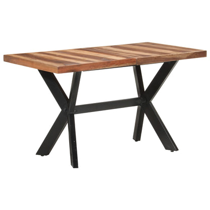 Tavolo Da Pranzo Legno Massello Con Finitura Ambra