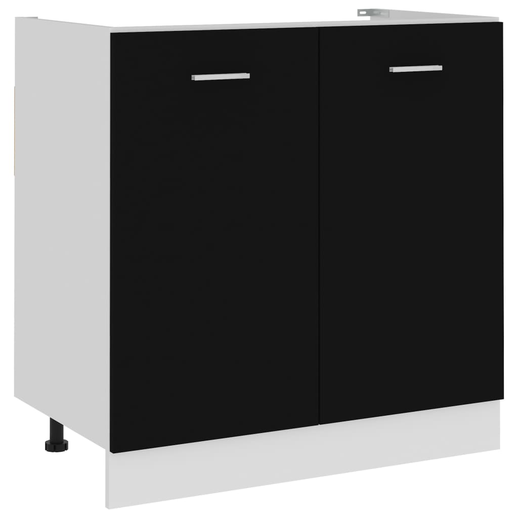 Mobile Pensile “Lyon” 60X31X40 Cm In Legno Multistrato Nero