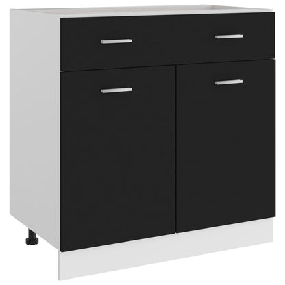 Mobile Pensile “Lyon” 60X31X40 Cm In Legno Multistrato Nero