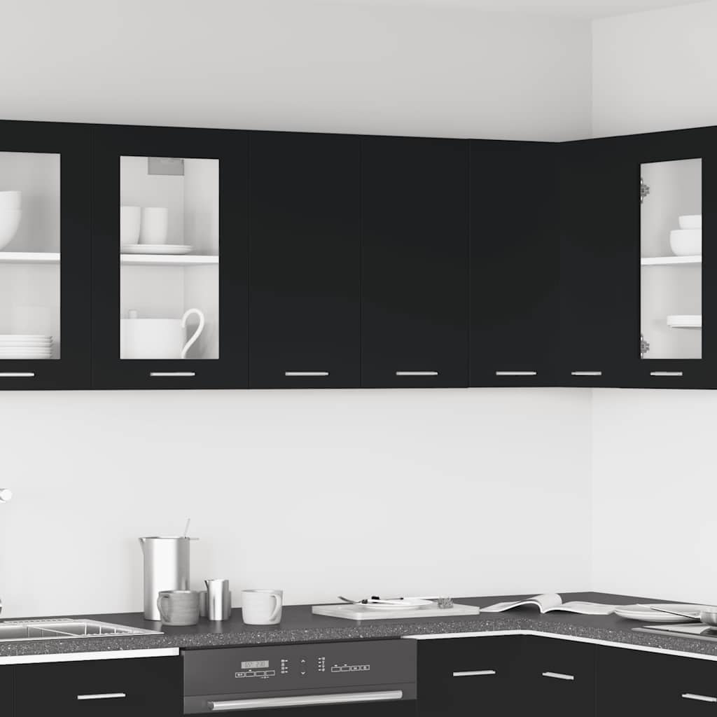 Mobile Pensile “Lyon” 60X31X40 Cm In Legno Multistrato Nero