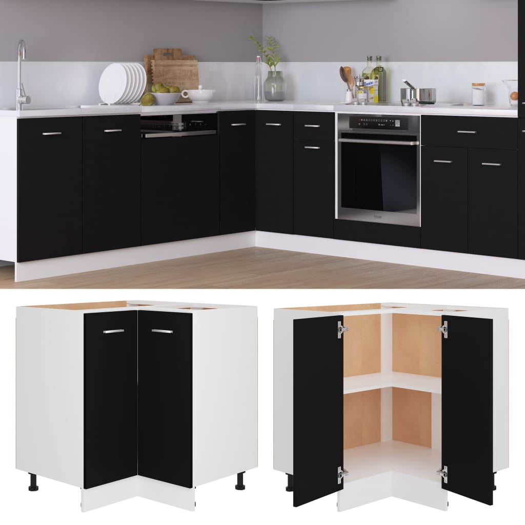 Mobile Pensile “Lyon” 60X31X40 Cm In Legno Multistrato Nero
