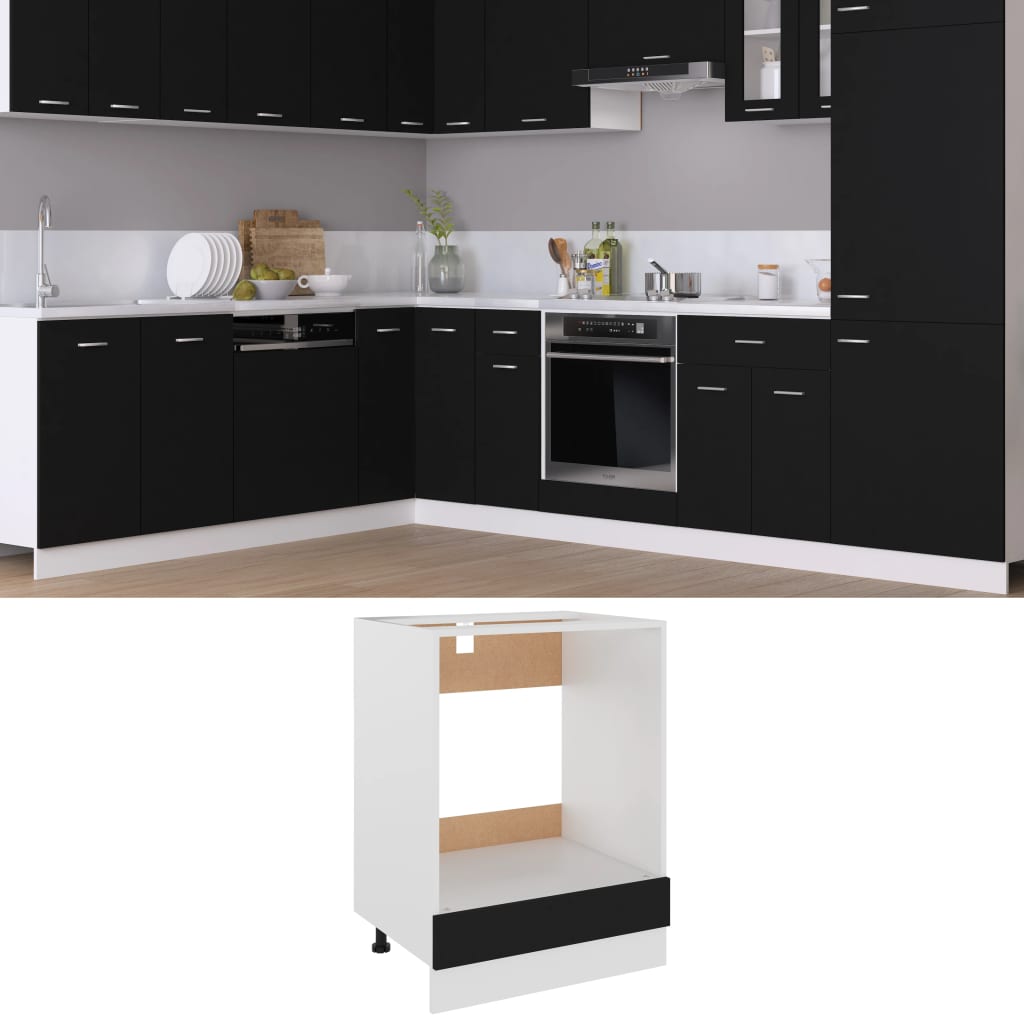 Mobile Pensile “Lyon” 60X31X40 Cm In Legno Multistrato Nero