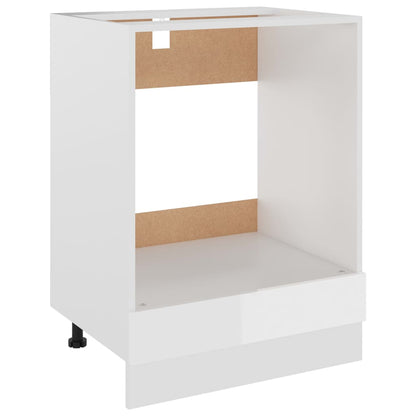 Mobile Per Forno Lyon 60X46X81,5 Cm Bianco Lucido