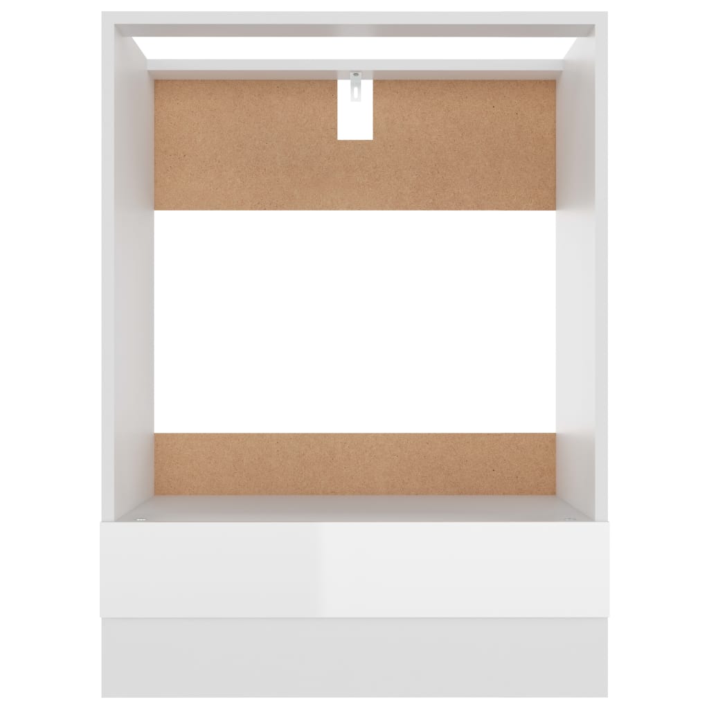Mobile Per Forno Lyon 60X46X81,5 Cm Bianco Lucido