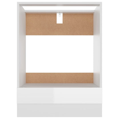 Mobile Per Forno Lyon 60X46X81,5 Cm Bianco Lucido