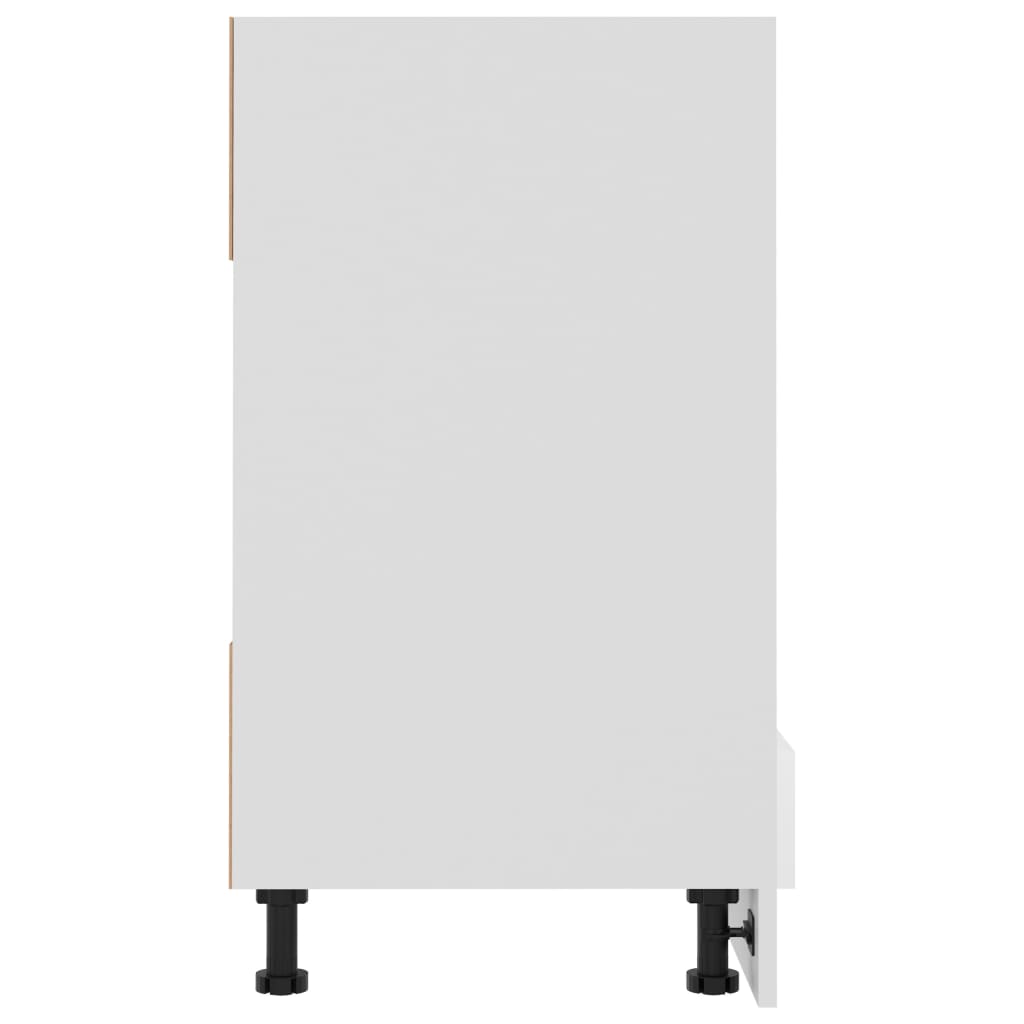 Mobile Per Forno Lyon 60X46X81,5 Cm Bianco Lucido
