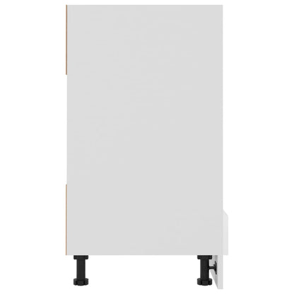 Mobile Per Forno Lyon 60X46X81,5 Cm Bianco Lucido